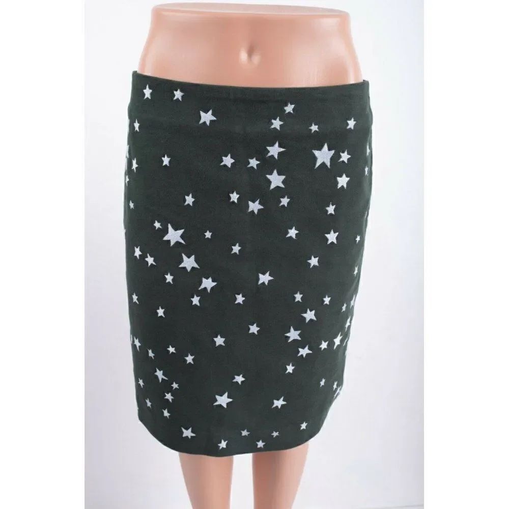 Boden Womens Embroidered Star Print Skirt US 6